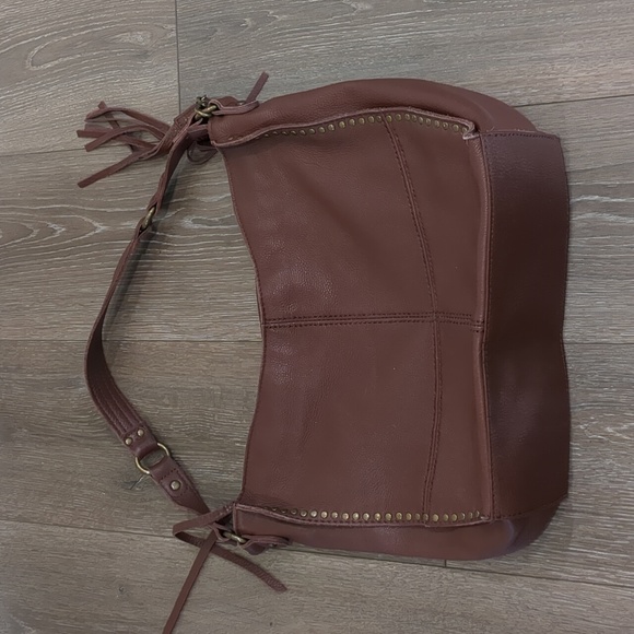 The Sak Brown Leather Shoulder Bag - Picture 4 of 10